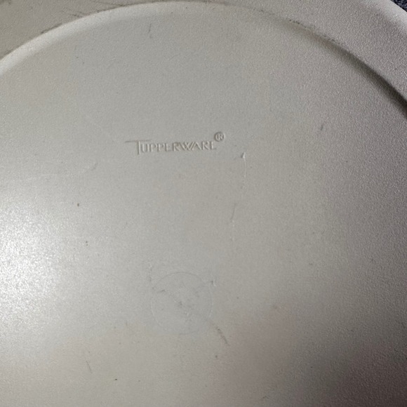 Vintage‎ Tupperware 6 Section Snack Serving Tray Almond Lazy Susan Dip Center - Picture 8 of 8